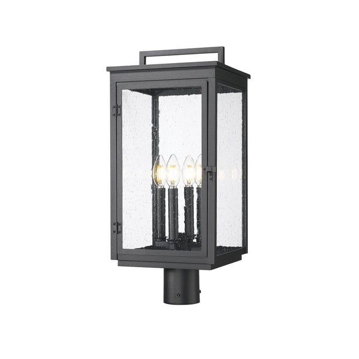 Z-Lite Hartwell 4 Light Outdoor Post Mount Fixture - Sand Black