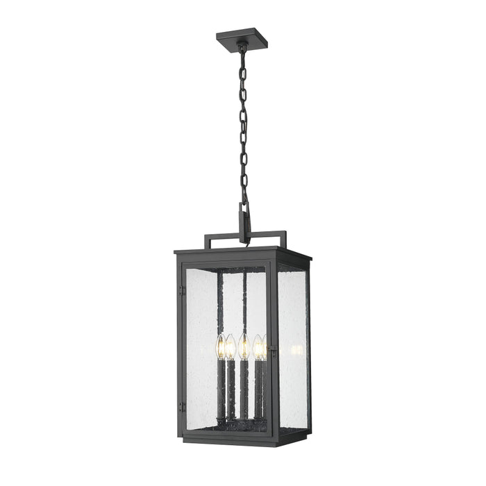 Z-Lite Hartwell 5 Light Outdoor Pendant - Sand Black