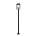 Z-Lite Hartwell 5 Light Outdoor Post Mounted Fixture (Square Post) - Sand Black