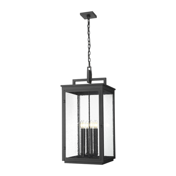 Z-Lite Hartwell 6 Light Outdoor Pendant - Sand Black