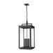 Z-Lite Hartwell 6 Light Outdoor Pendant - Sand Black