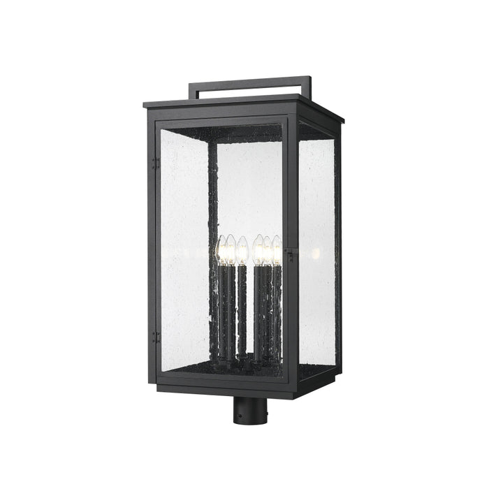 Z-Lite Hartwell 6 Light Outdoor Post Mount Fixture - Sand Black