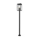 Z-Lite Hartwell 6 Light Outdoor Post Mounted Fixture (Square Post) - Sand Black