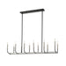 Z-Lite Haylie Matte Black Brushed Nickel Island-Billiard 479-12L-MB-BN | theLightShop