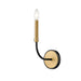 Z-Lite Haylie Matte Black Olde Brass Wall Sconce 479-1S-MB-OBR | theLightShop