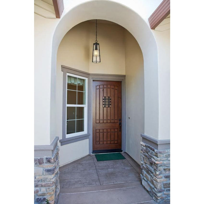 Z-Lite Helix Black Outdoor Chain Mount Ceiling Fixture 591CHB-BK | theLightShop