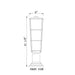 Z-Lite Helix Black Outdoor Pier Mounted Fixture 591PHB-533PM-BK | theLightShop