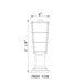 Z-Lite Helix Black Outdoor Pier Mounted Fixture 591PHM-533PM-BK | theLightShop