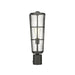 Z-Lite Helix Black Outdoor Post Mount Fixture 591PHB-BK | theLightShop