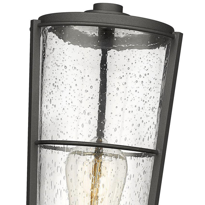 Z-Lite Helix Black Outdoor Post Mount Fixture 591PHB-BK | theLightShop