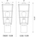 Z-Lite Helix Black Outdoor Post Mount Fixture 591PHM-BK | theLightShop
