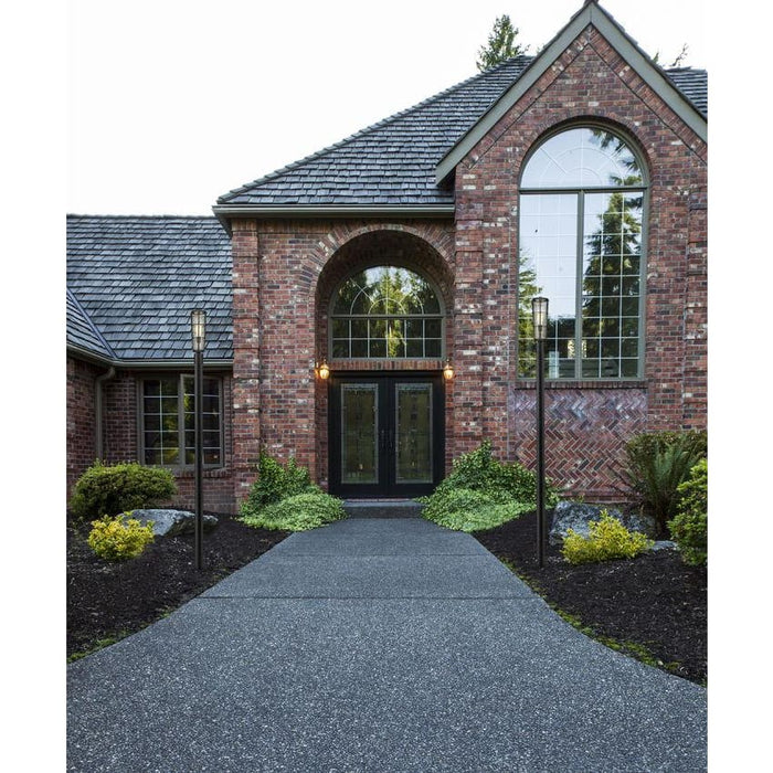 Z-Lite Helix Black Outdoor Post Mounted Fixture 591PHB-567P-BK | theLightShop