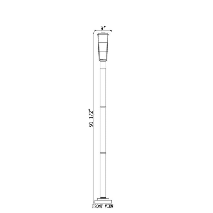 Z-Lite Helix Black Outdoor Post Mounted Fixture 591PHB-567P-BK | theLightShop