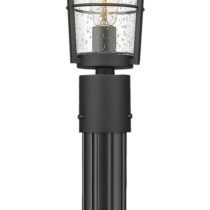 Z-Lite Helix Black Outdoor Post Mounted Fixture 591PHM-519P-BK | theLightShop