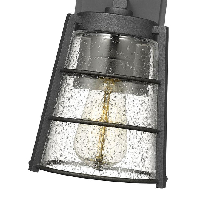 Z-Lite Helix Black Outdoor Wall Sconce 591S-BK | theLightShop