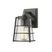 Z-Lite Helix Black Outdoor Wall Sconce 591S-BK | theLightShop