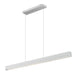Z-Lite Hudson 1 Light LED 55’’ Linear Chandelier - Brushed Nickel