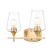 Z-Lite Joliet 2 Light Vanity Light - Burnished Brass