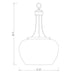 Z-Lite Joliet Brushed Nickel Pendant 473P16-BN | theLightShop