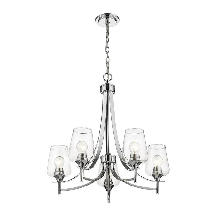 Z-Lite Joliet Chrome Chandelier 473-5CH | theLightShop