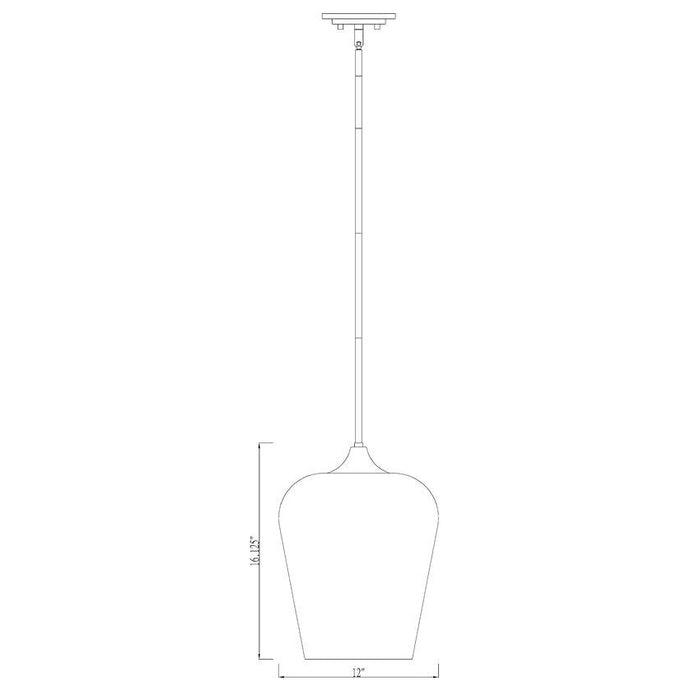 Z-Lite Joliet Chrome Pendant 473P12-CH | theLightShop