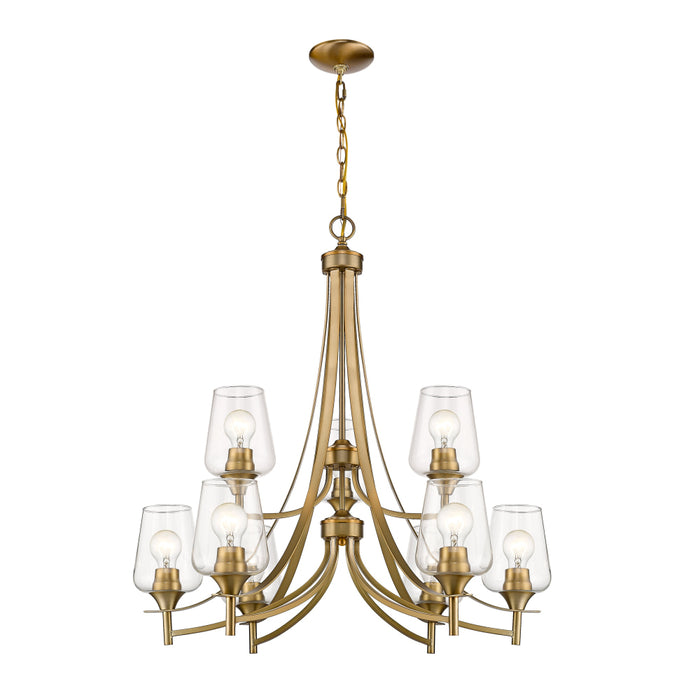 Z-Lite Joliet Olde Brass Chandelier 473-9OBR | theLightShop