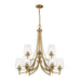 Z-Lite Joliet Olde Brass Chandelier 473-9OBR | theLightShop