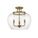 Z-Lite Joliet Olde Brass Semi-Flushmount 473SF-OBR | theLightShop