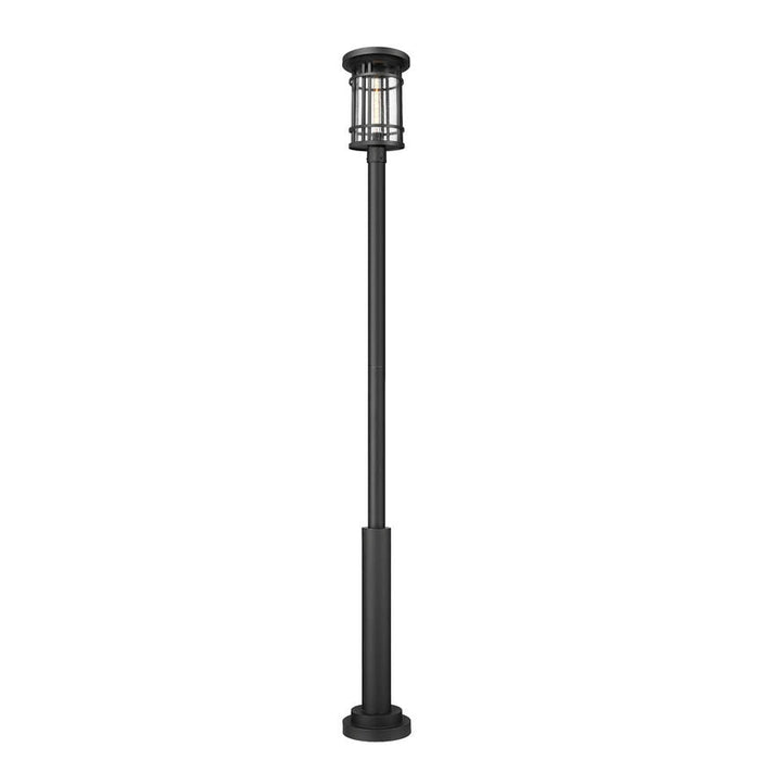 Z-Lite Jordan Outdoor Post Mounted Fixture Black 1 Light 570PHXL-5010P-BK | theLightShop