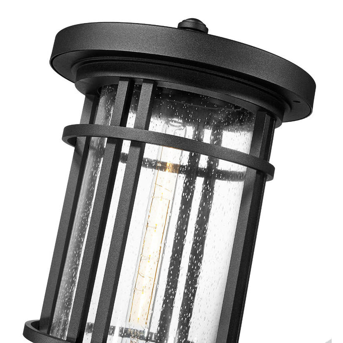 Z-Lite Jordan Outdoor Post Mounted Fixture Black 1 Light 570PHXL-5010P-BK | theLightShop