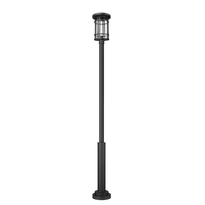 Z-Lite Jordan Outdoor Post Mounted Fixture Black 1 Light 570PHXL-5010P-BK | theLightShop