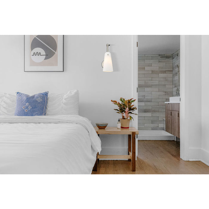 Z-Lite Julia Swing-Arm Wall Lamp Brushed Nickel 1 Light 350S-BN | theLightShop