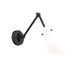Z-Lite Julia Swing-Arm Wall Lamp Matte Black 1 Light 350S-MB | theLightShop