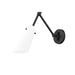 Z-Lite Julia Swing-Arm Wall Lamp Matte Black 1 Light 350S-MB | theLightShop