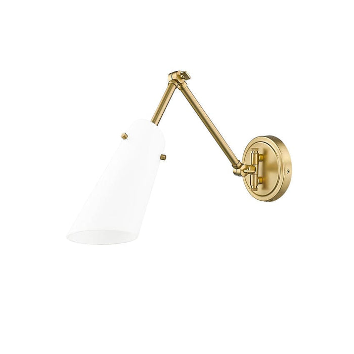 Z-Lite Julia Swing-Arm Wall Lamp Modern Gold 1 Light 350S-MGLD | theLightShop