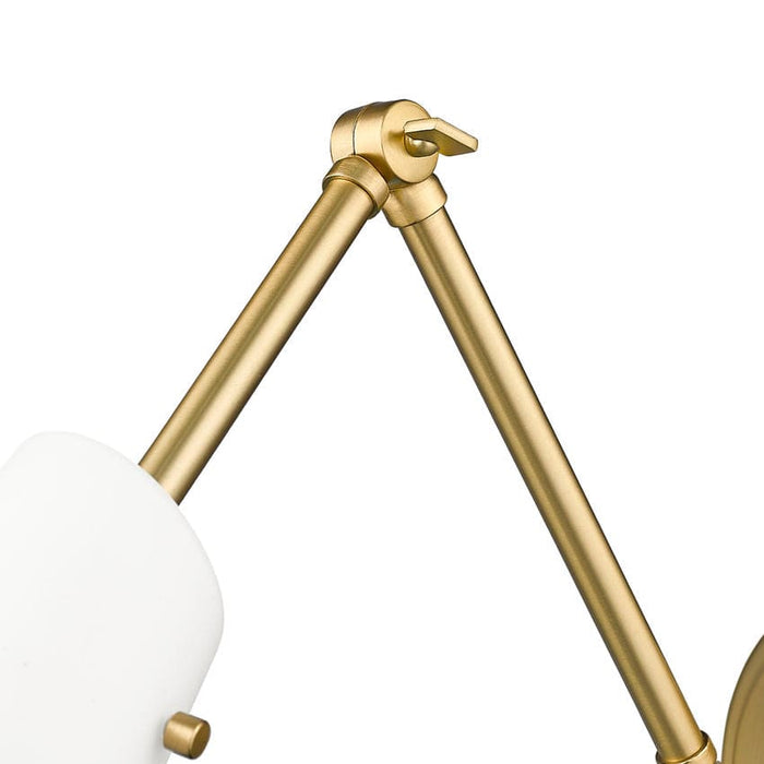 Z-Lite Julia Swing-Arm Wall Lamp Modern Gold 1 Light 350S-MGLD | theLightShop