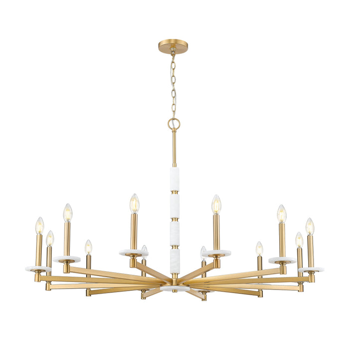 Z-Lite Kaden 12 Light Chandelier - Modern Gold