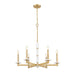 Z-Lite Kaden 6 Light Chandelier - Modern Gold