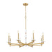 Z-Lite Kaden 8 Light Chandelier - Modern Gold