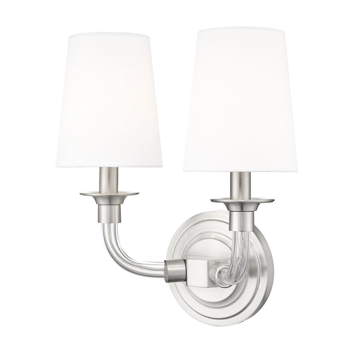 Z-Lite Katerina 2 Light Wall Sconce - Brushed Nickel