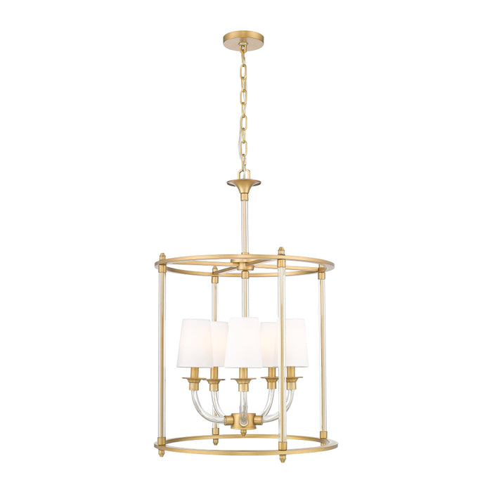 Z-Lite Katerina 5 Light Cage Chandelier - Rubbed Brass