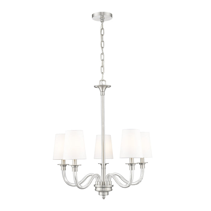 Z-Lite Katerina 5 Light Chandelier - Brushed Nickel