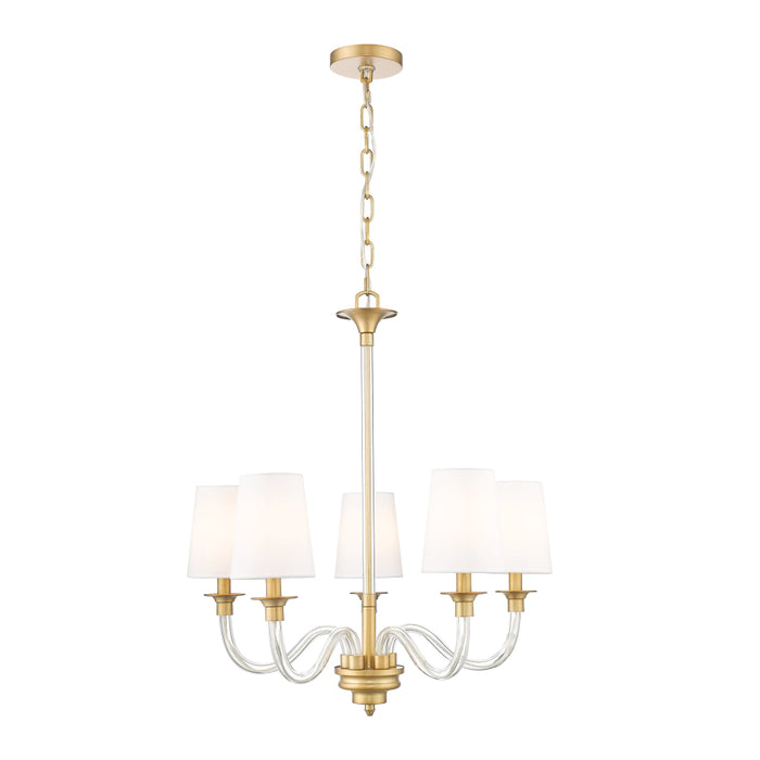 Z-Lite Katerina 5 Light Chandelier - Rubbed Brass