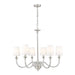 Z-Lite Katerina 6 Light Chandelier - Brushed Nickel