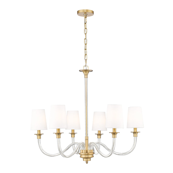 Z-Lite Katerina 6 Light Chandelier - Rubbed Brass