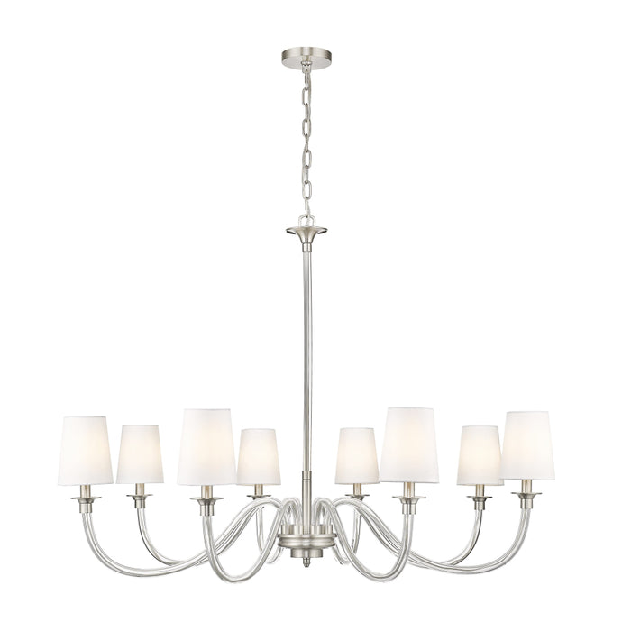 Z-Lite Katerina 8 Light Chandelier - Brushed Nickel