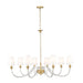 Z-Lite Katerina 8 Light Chandelier - Rubbed Brass
