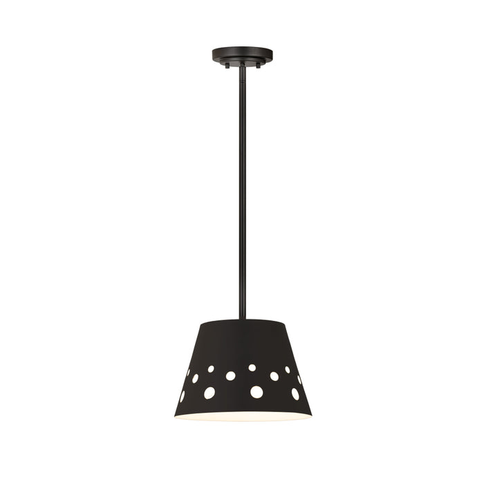 Z-Lite Katie Matte Black 1 Light Chandelier 6014-12MB | theLightShop