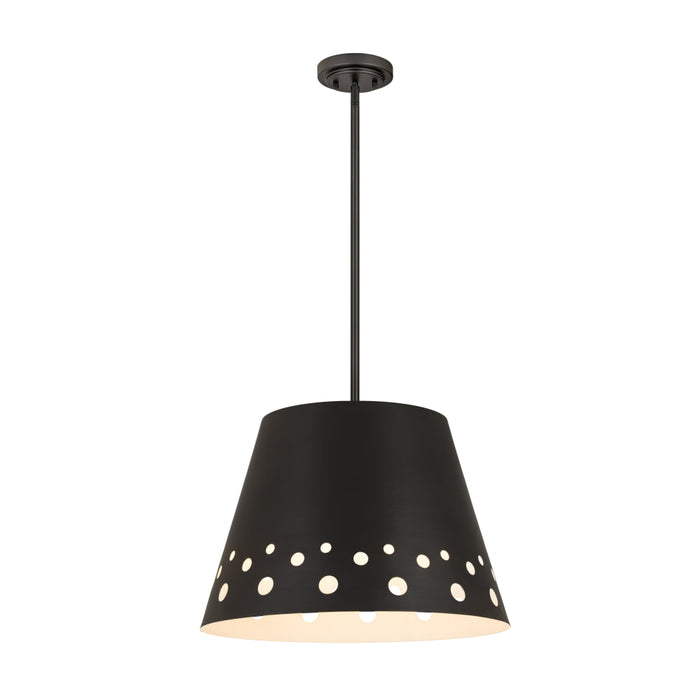 Z-Lite Katie Matte Black 1 Light Chandelier 6014-18MB | theLightShop