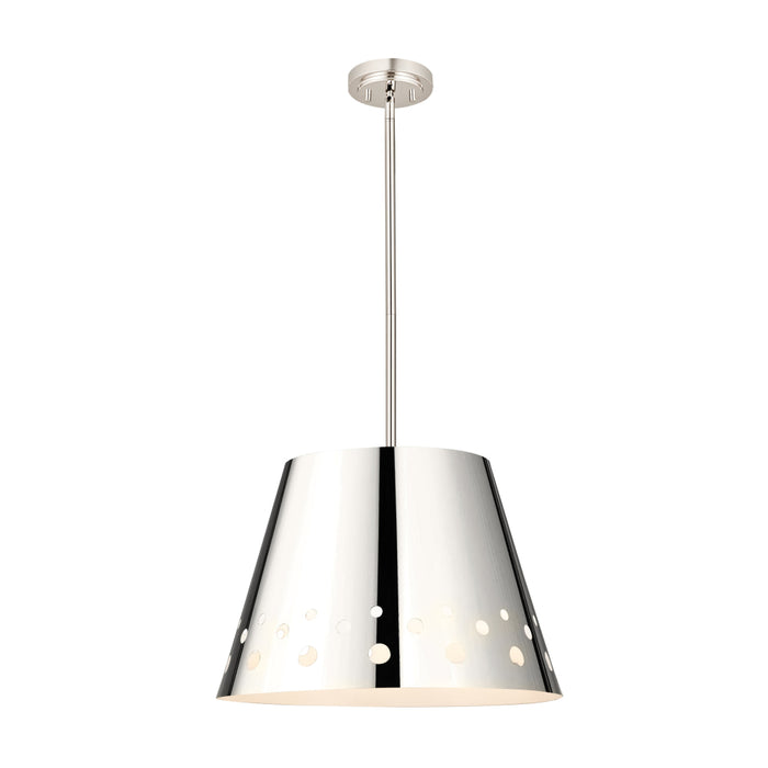 Z-Lite Katie Polished Nickel 1 Light Chandelier 6014-18PN | theLightShop